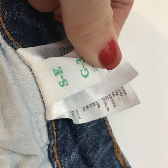 & DENIM Vintage Fit High Waist Straight Button-Fly Jeans Size 27 Medium Wash Den - Picture 10 of 10